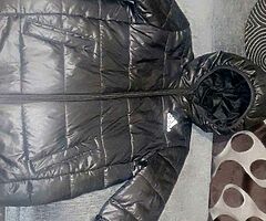 Adidas black puffer coat boys