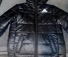 Adidas black puffer coat boys