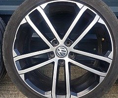 Genuine VW nogaro wheels - Image 4/6