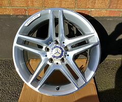 17" GENUINE MERCEDES C CLASS AMG W204 ALLOY WHEEL 07-14 REAR 8.5J *NO BUCKLES CRACKS WELDS* - Image 8/8