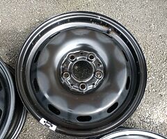 15" GENUINE MINI F55 F56 F57 STEEL WHEELS 13-19 ONE COOPER S 5x112 NOT ALLOYS - Image 4/7