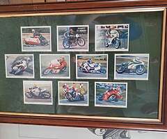 Isle of Man TT Cigarette Card Framed Collection