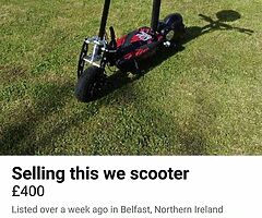 16000w sit down eletric scooter goped