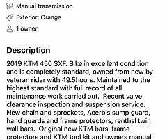 2019 KTM SX-F