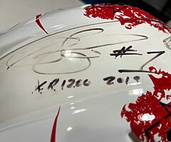 Race worn signed Steve Crevier collection.