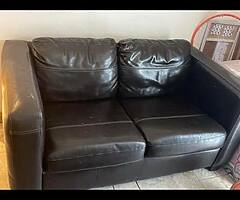 Two and a three leather sofa reason for sale and I got myself a new one￼