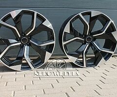 Audi Q8 style alloy wheels 20'' 22'' 5x112 - Image 4/8