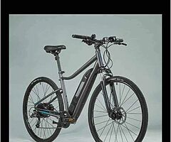 ELECTRIC HYBRID BIKE RIVERSIDE 500 E - GREY/GREEN