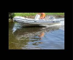 Super rib boat with Yamaha engine