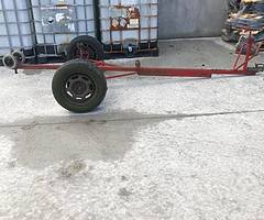 Small handy boat trailer