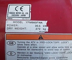 Yamaha grizzly 660