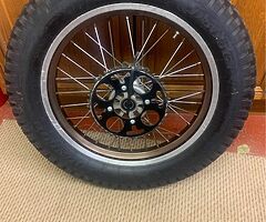 Complete Trials bike rear wheel