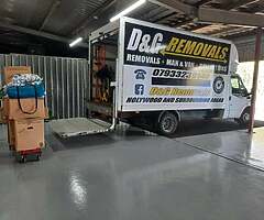 D&G Removals, man with a van