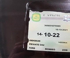 2008 FORD MONDEO  1.6  PETROL - Image 4/10