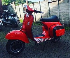 Vespa 125 (Bajaj frame) Rally/sprint lookalike