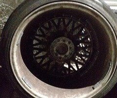 18 Bbs 5x112 to 5x100 fit  alloys with 4 good tyres - Image 4/7