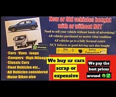 We buy scrap cars 