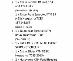 2017 Husqvarna TC 85