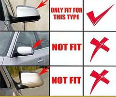 Side Wing Rearview Mirror Cover Rear View Cap Black For BMW 5/6/7 Series up 2010-2019