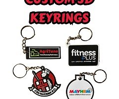 Custom 3D Logo Keyrings For Your Business / Organisation