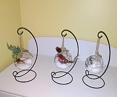 Christmas glass baubles,, robins and angels!!