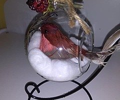 Christmas glass baubles,, robins and angels!! - Image 8/9