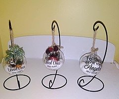 Christmas glass baubles,, robins and angels!! - Image 9/9