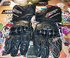RST kangaroo leather bike gloves