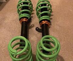 2 front raceland Volkswagen Passat B7 Ultimo Coilovers and 2 back springs