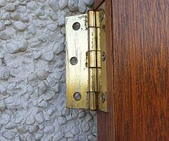 Solid mahogany interior glass french doors