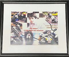 TOM HERRON - Collage A3 LIMITED FRAMED PRINT - Isle of Man TT North West 200 Ulster Grand Prix - Image 3/3