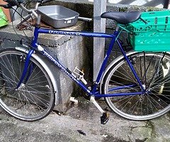 Two bikes for sale black one for 70 blue one for 80