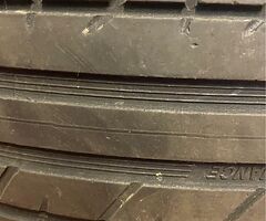 15” Steel rims with 4 part worn but very good 195x65x15 van rated tyres. - Image 4/6