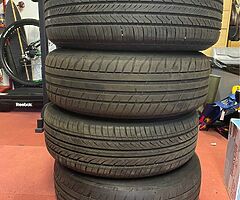 15” Steel rims with 4 part worn but very good 195x65x15 van rated tyres. - Image 6/6