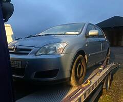 Toyota Corolla 1.4 petrol for breaking