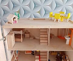 Wooden dolls house