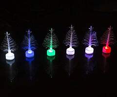 Colorfull glowing christmas tree acrylic led tree ximas decorations