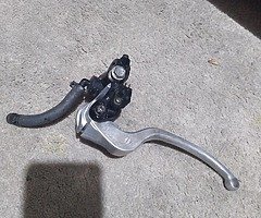 Nissin radial master cylinder and 6 pots tocico callipers