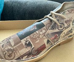 UNIQUE Motorcycle Theme Men’s Boots Sz 8