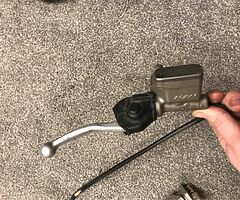 Honda CR125 CR250 CRF 250 CRF 450 genuine front brake caliper master cylinder lever complete - Image 5/5