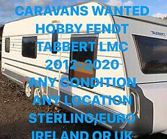 2018 German Caravans Wanted  Hobby Fendt Tabbert Lmc