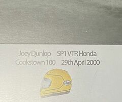 JOEY DUNLOP - LIMITED FRAMED PRINT - Isle of Man TT North West 200 Ulster Grand Prix BSB IOMTT