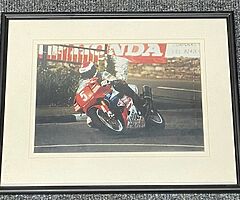 JAMES COURTNEY LIMITED FRAMED PHOTO / PRINT - Isle of Man TT North West 200 Ulster Grand Prix BSB