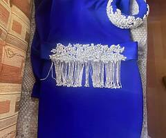 Dress and head peace made by gerda truubon size 10 to 14