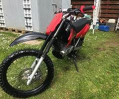 Suzuki drz 125 4 stroke ((motocross with trailer and all gears))