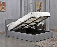 Brand New!!! Elo Fabric Ottoman Storage Single and Double in grey Color (Cash on delivery)