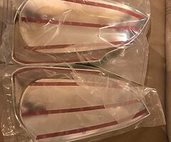 Chrome Mirror covers for 2012 Toyota Prius.