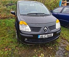 Renault modus 1.1 petrol. A the lovely little car.
Great condition. No test no tax €475.