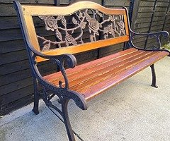 Vintage Castiron Bench - Image 4/6