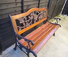 Vintage Castiron Bench - Image 5/6